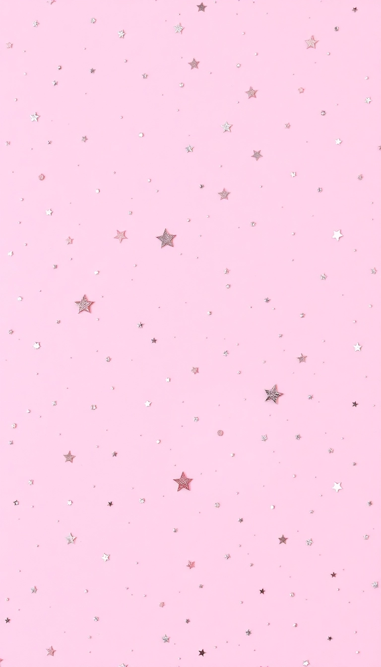 stars pink wallpaper